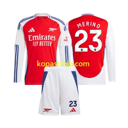 Billiga Fotbollströjor Arsenal Mikel Merino 23 Barn Hemma tröja 2024/25 Långärmad